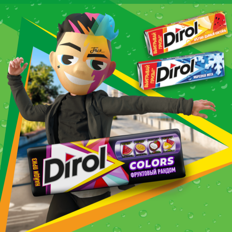 Акция Dirol: «Выигрывай в рандом промо с Dirol»
