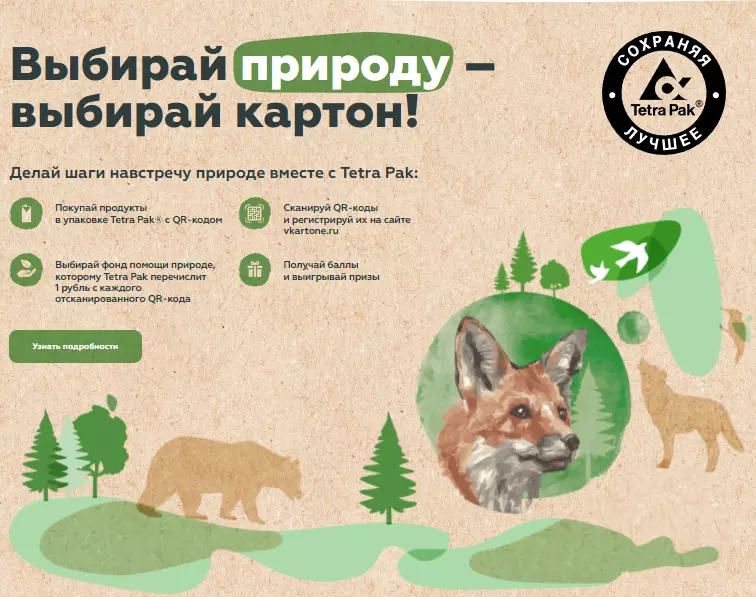 Акция Tetra Pak и WWF: «Помогать природе - просто» 2022